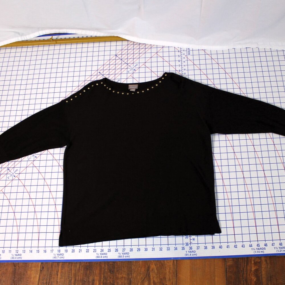 Chico's Brown Studded Sweater Size 3 (16)